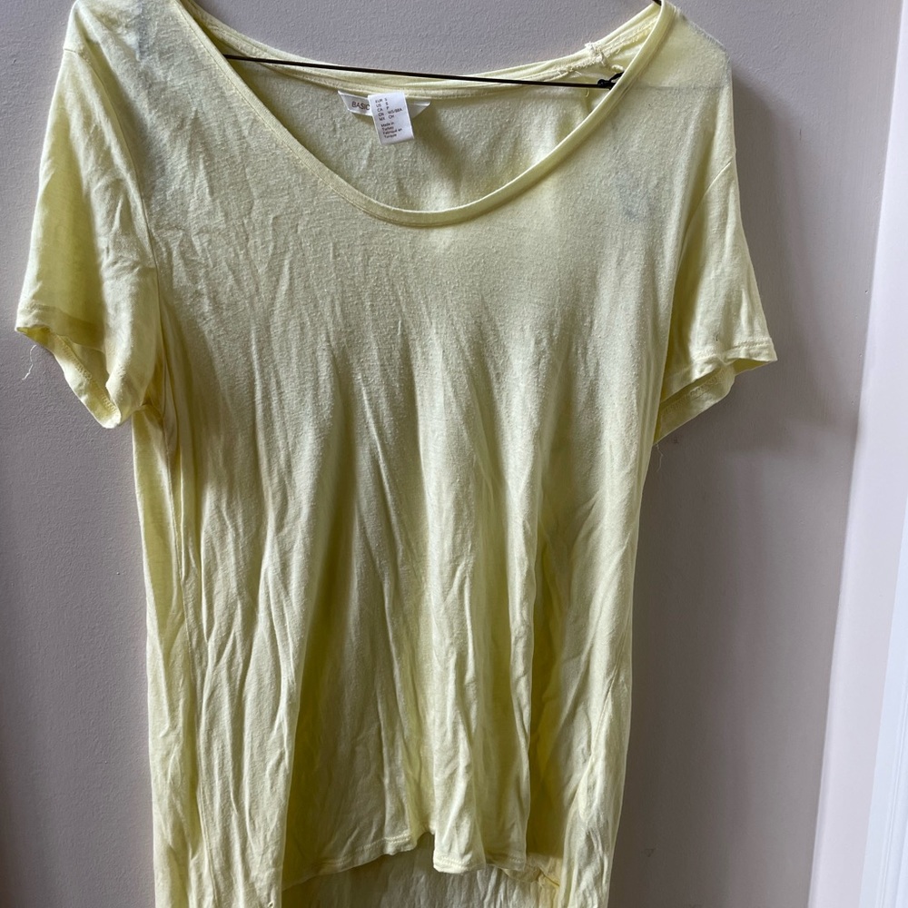 Light yellow t-shirt